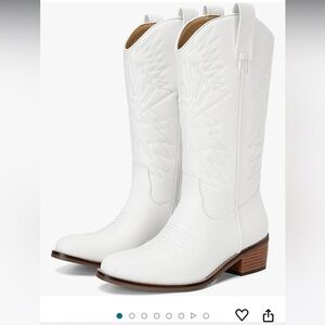 Amazon white cowboy boots size 7